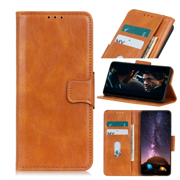 For Motorola Moto One Fusion Mirren Crazy Horse Texture Horizontal Flip Leather Case with Holder & Card Slots & Wallet