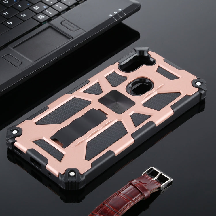 For Samsung Galaxy A11 Shockproof TPU + PC Magnetic Protective Case with Holder