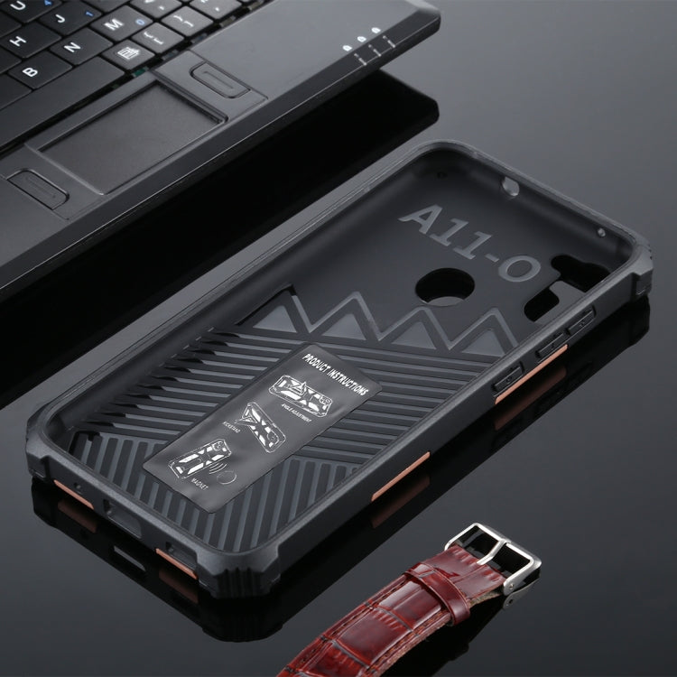 For Samsung Galaxy A11 Shockproof TPU + PC Magnetic Protective Case with Holder