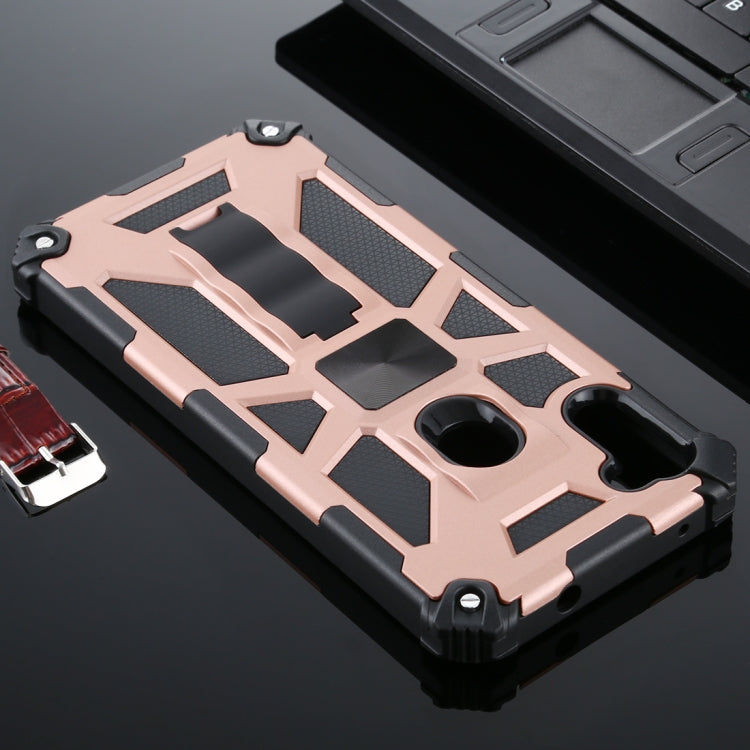 For Samsung Galaxy A11 Shockproof TPU + PC Magnetic Protective Case with Holder