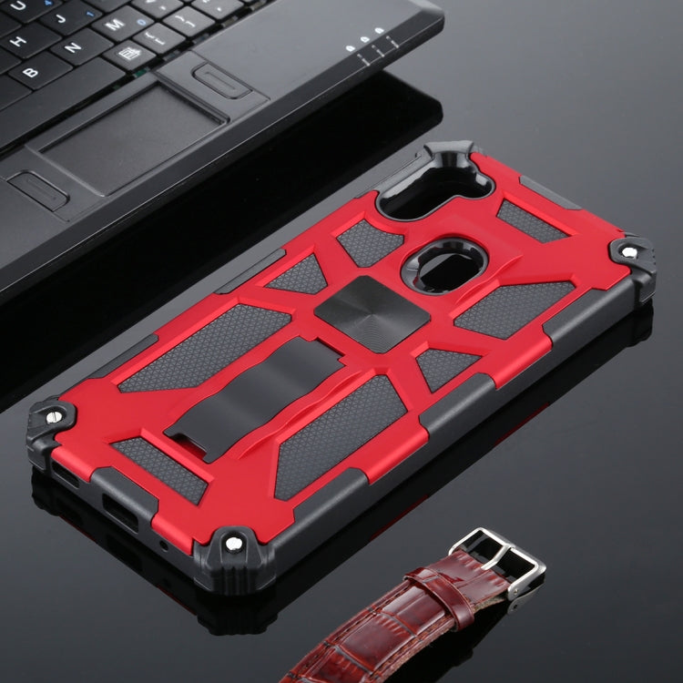 For Samsung Galaxy A11 Shockproof TPU + PC Magnetic Protective Case with Holder