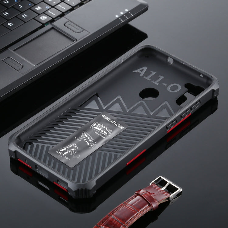 For Samsung Galaxy A11 Shockproof TPU + PC Magnetic Protective Case with Holder