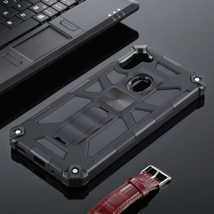 For Samsung Galaxy A11 Shockproof TPU + PC Magnetic Protective Case with Holder