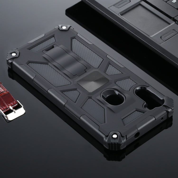 For Samsung Galaxy A11 Shockproof TPU + PC Magnetic Protective Case with Holder
