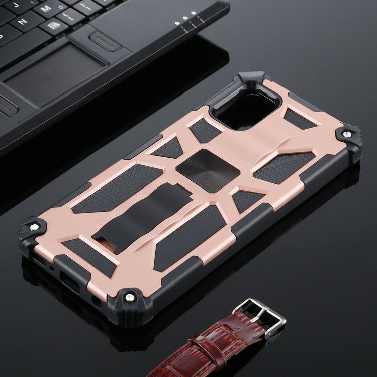 For Samsung Galaxy A31 Shockproof TPU + PC Magnetic Protective Case with Holder