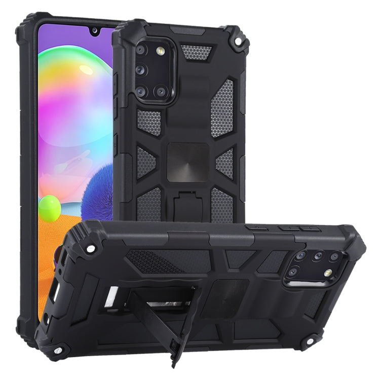 For Samsung Galaxy A31 Shockproof TPU + PC Magnetic Protective Case with Holder