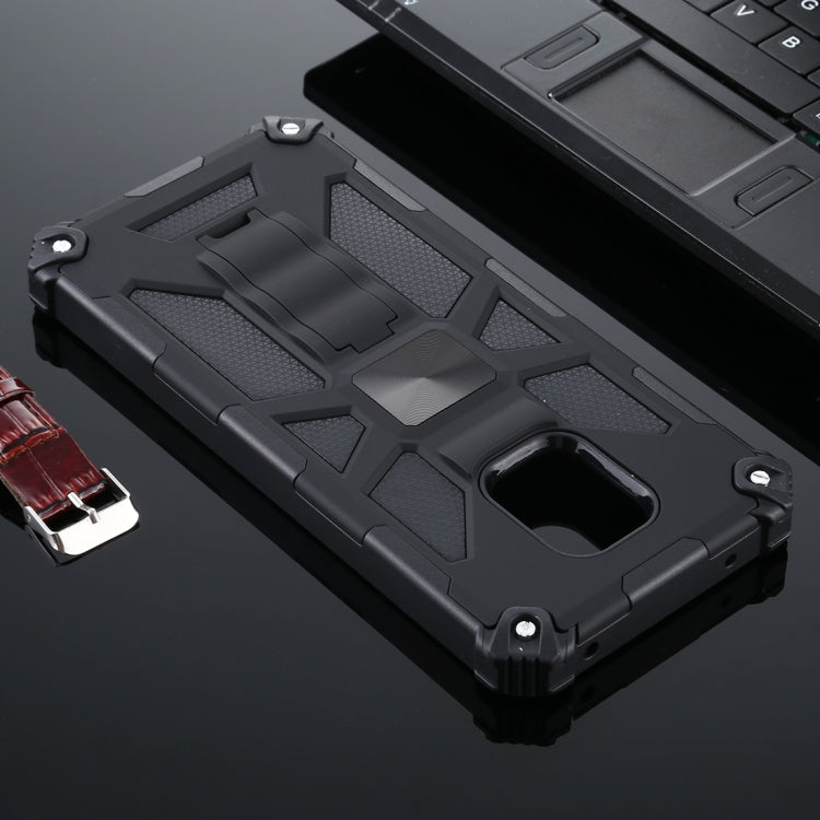 For Xiaomi Redmi Note 9s / Note 9 Pro Shockproof TPU + PC Magnetic Protective Case with Holder