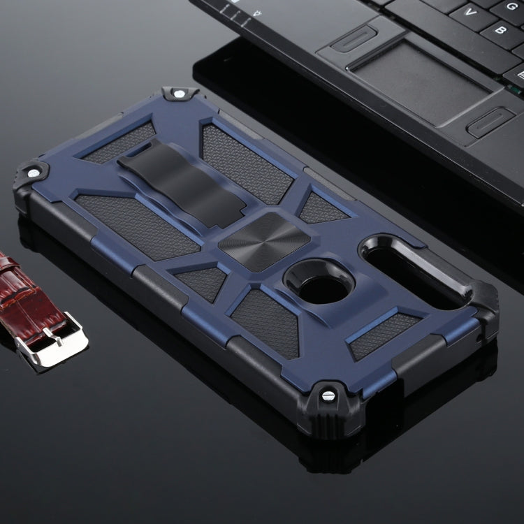 For Huawei Y9 Prime (2019) Shockproof TPU + PC Magnetic Protective Case with Holder
