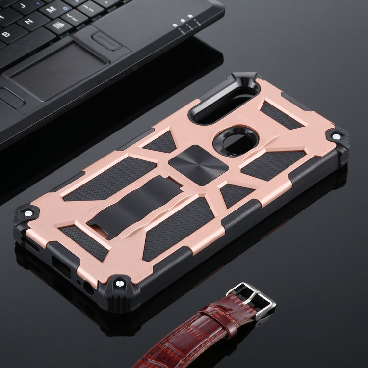 For Huawei Y9 Prime (2019) Shockproof TPU + PC Magnetic Protective Case with Holder