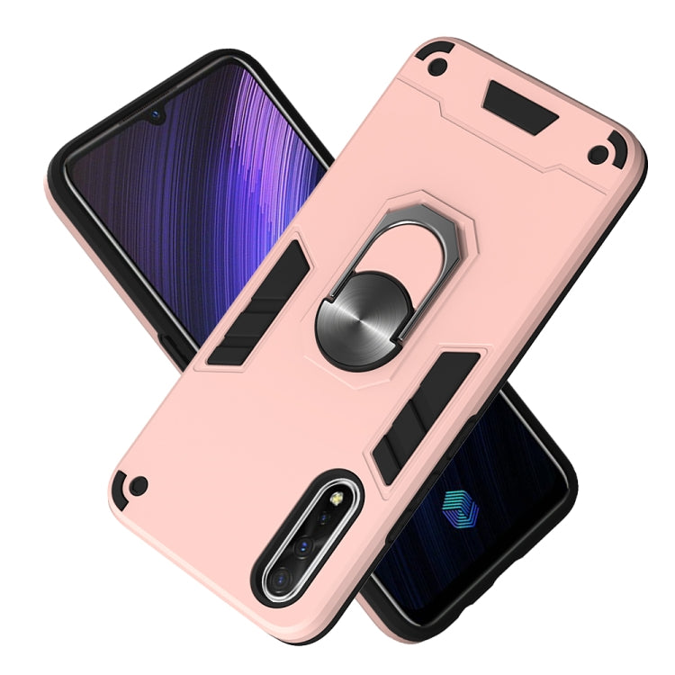 For vivo iQOO Neo / S1 2 in 1 Armour Series PC + TPU Protective Case with Ring Holder