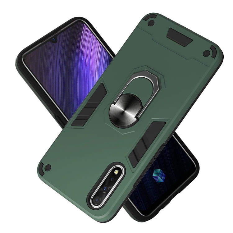 For vivo iQOO Neo / S1 2 in 1 Armour Series PC + TPU Protective Case with Ring Holder