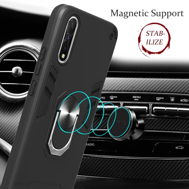 For vivo iQOO Neo / S1 2 in 1 Armour Series PC + TPU Protective Case with Ring Holder