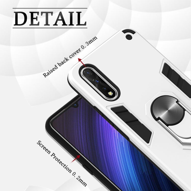 For vivo iQOO Neo / S1 2 in 1 Armour Series PC + TPU Protective Case with Ring Holder