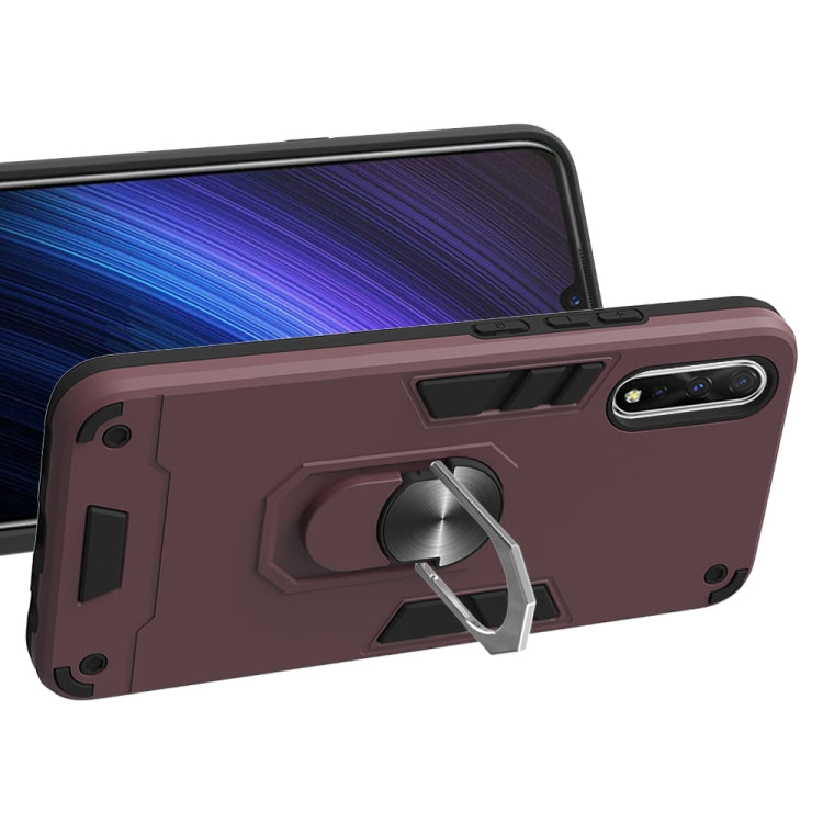 For vivo iQOO Neo / S1 2 in 1 Armour Series PC + TPU Protective Case with Ring Holder