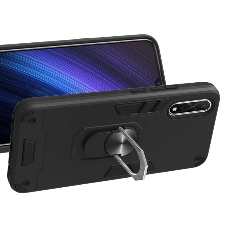 For vivo iQOO Neo / S1 2 in 1 Armour Series PC + TPU Protective Case with Ring Holder
