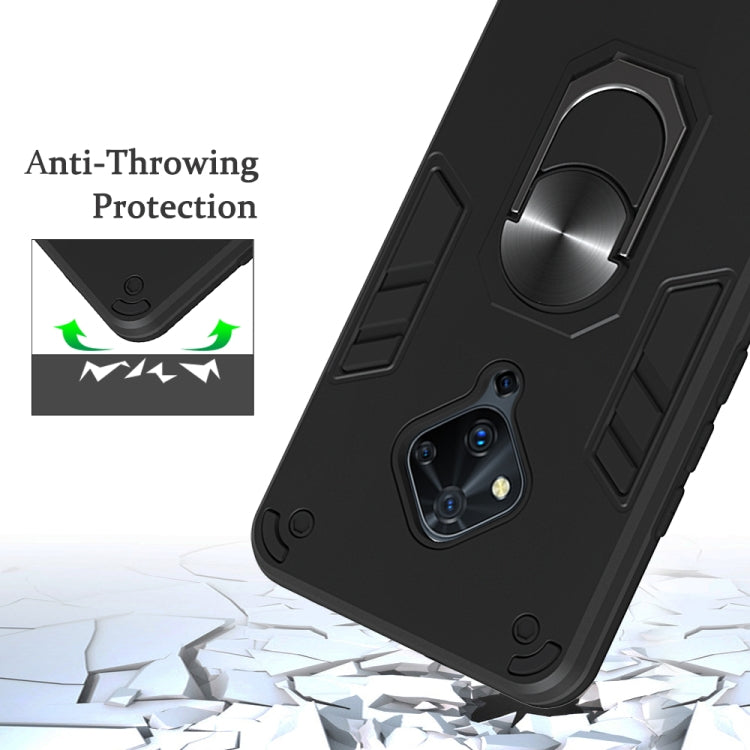 For vivo S5 2 in 1 Armour Series PC + TPU Protective Case with Ring Holder