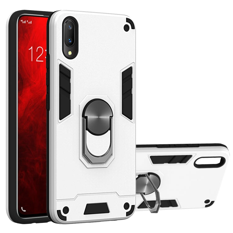 For vivo V11 / V11 Pro 2 in 1 Armour Series PC + TPU Protective Case with Ring Holder
