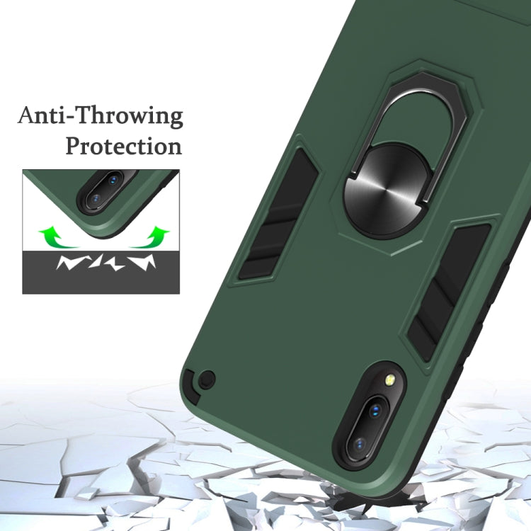 For vivo V11 / V11 Pro 2 in 1 Armour Series PC + TPU Protective Case with Ring Holder