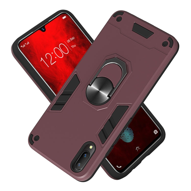 For vivo V11 / V11 Pro 2 in 1 Armour Series PC + TPU Protective Case with Ring Holder