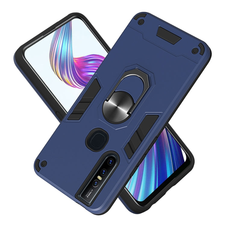 For vivo V15 2 in 1 Armour Series PC + TPU Protective Case with Ring Holder