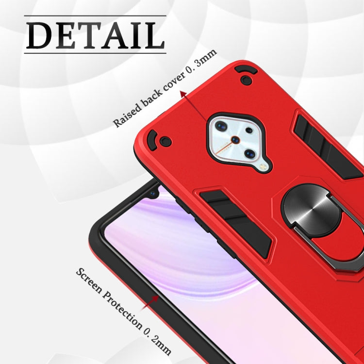 For vivo V17(Russia Version) / Y9s / S1 Pro 2 in 1 Armour Series PC + TPU Protective Case with Ring Holder