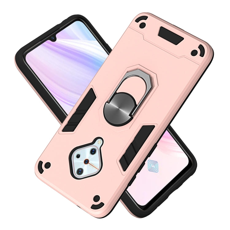 For vivo V17(Russia Version) / Y9s / S1 Pro 2 in 1 Armour Series PC + TPU Protective Case with Ring Holder