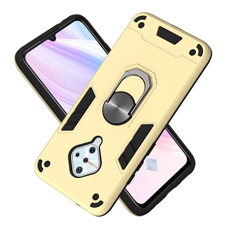 For vivo V17(Russia Version) / Y9s / S1 Pro 2 in 1 Armour Series PC + TPU Protective Case with Ring Holder