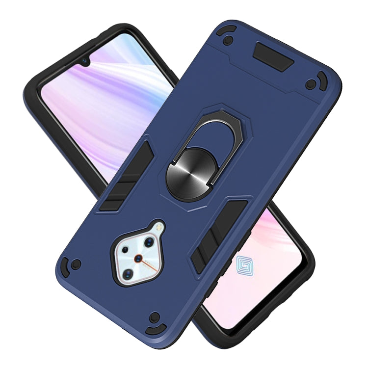 For vivo V17(Russia Version) / Y9s / S1 Pro 2 in 1 Armour Series PC + TPU Protective Case with Ring Holder