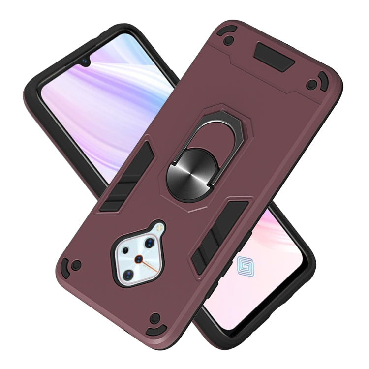 For vivo V17(Russia Version) / Y9s / S1 Pro 2 in 1 Armour Series PC + TPU Protective Case with Ring Holder