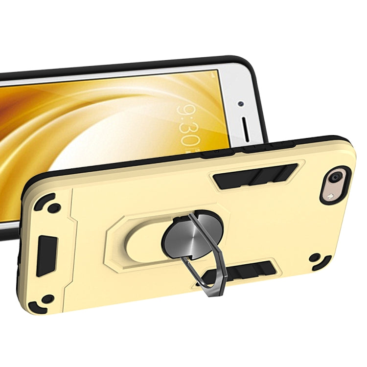 For vivo Y53 2 in 1 Armour Series PC + TPU Protective Case with Ring Holder