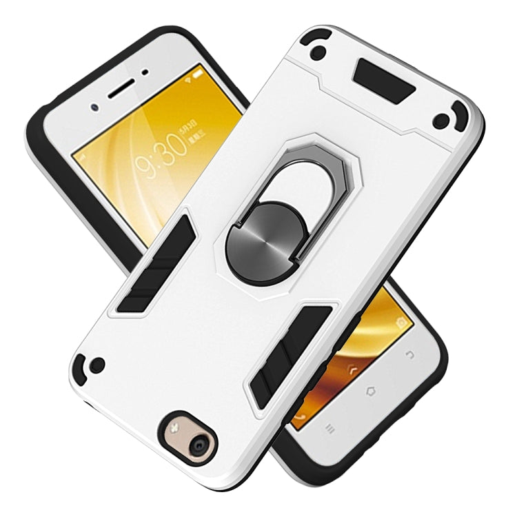 For vivo Y53 2 in 1 Armour Series PC + TPU Protective Case with Ring Holder