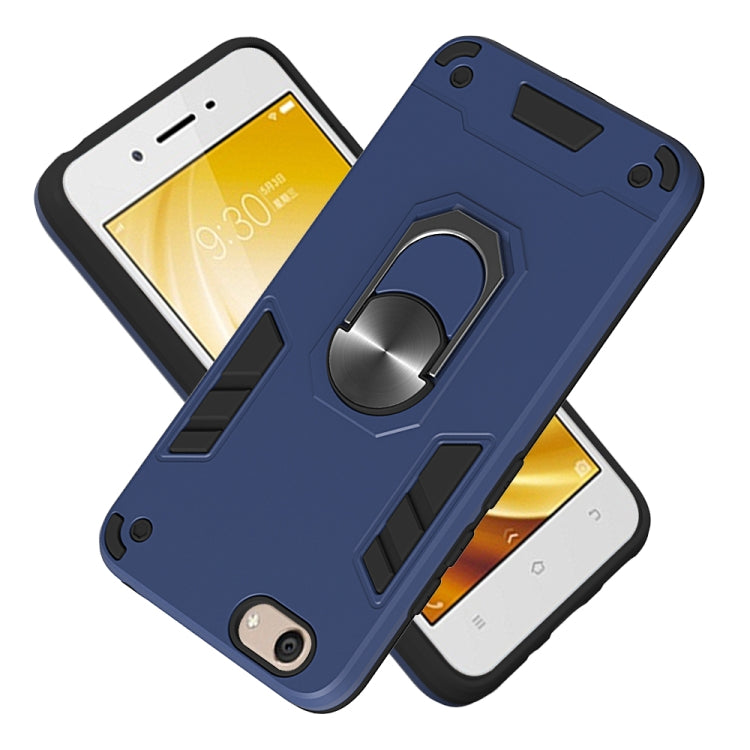 For vivo Y53 2 in 1 Armour Series PC + TPU Protective Case with Ring Holder