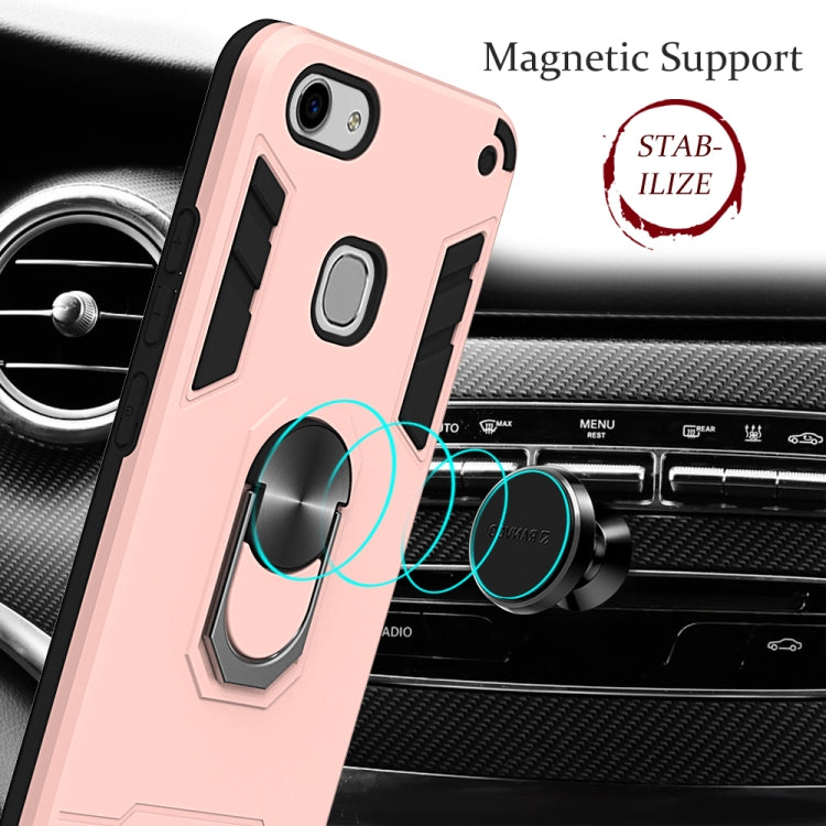 For vivo Y83 2 in 1 Armour Series PC + TPU Protective Case with Ring Holder