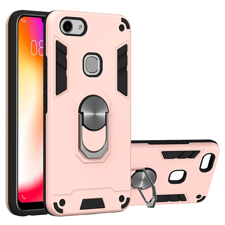 For vivo Y83 2 in 1 Armour Series PC + TPU Protective Case with Ring Holder