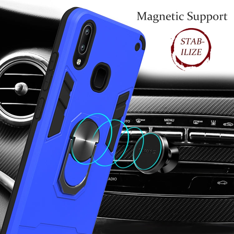 For vivo Y91 / Y95/Y93(Indian Version) / U1 2 in 1 Armour Series PC + TPU Protective Case with Ring Holder