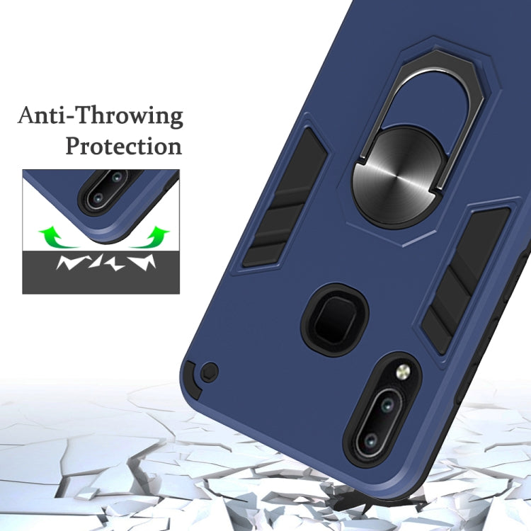 For vivo Y91 / Y95/Y93(Indian Version) / U1 2 in 1 Armour Series PC + TPU Protective Case with Ring Holder