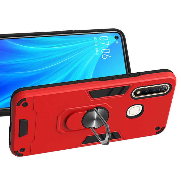 For vivo Z5x / Z1 Pro 2 in 1 Armour Series PC + TPU Protective Case with Ring Holder
