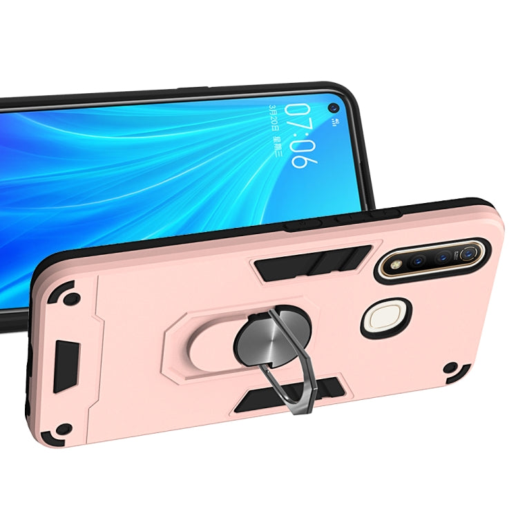For vivo Z5x / Z1 Pro 2 in 1 Armour Series PC + TPU Protective Case with Ring Holder