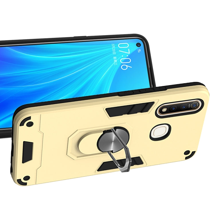 For vivo Z5x / Z1 Pro 2 in 1 Armour Series PC + TPU Protective Case with Ring Holder