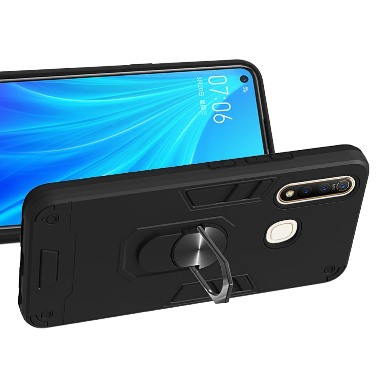 For vivo Z5x / Z1 Pro 2 in 1 Armour Series PC + TPU Protective Case with Ring Holder
