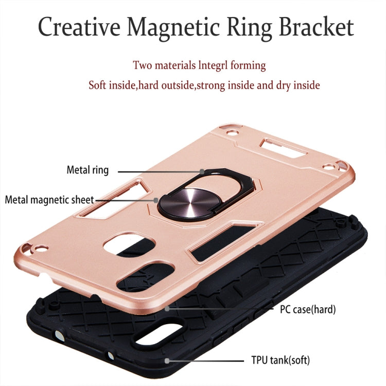 For vivo X21 2 in 1 Armour Series PC + TPU Protective Case with Ring Holder