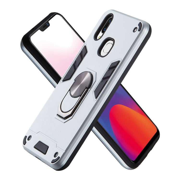 For vivo X21 2 in 1 Armour Series PC + TPU Protective Case with Ring Holder