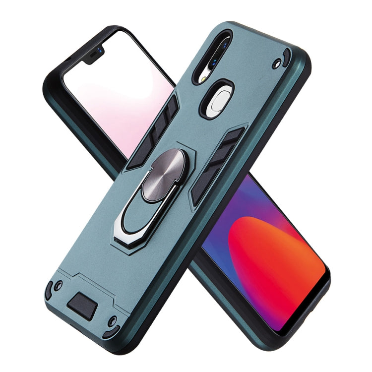 For vivo X21 2 in 1 Armour Series PC + TPU Protective Case with Ring Holder