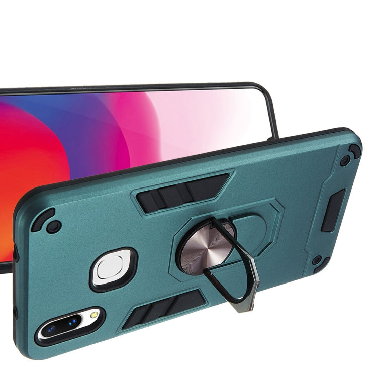 For vivo X21 2 in 1 Armour Series PC + TPU Protective Case with Ring Holder