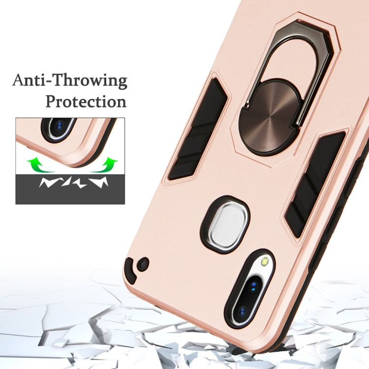 For vivo X21 2 in 1 Armour Series PC + TPU Protective Case with Ring Holder