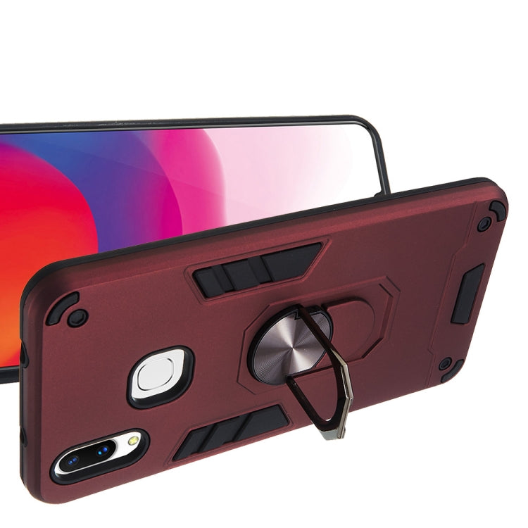 For vivo X21 2 in 1 Armour Series PC + TPU Protective Case with Ring Holder