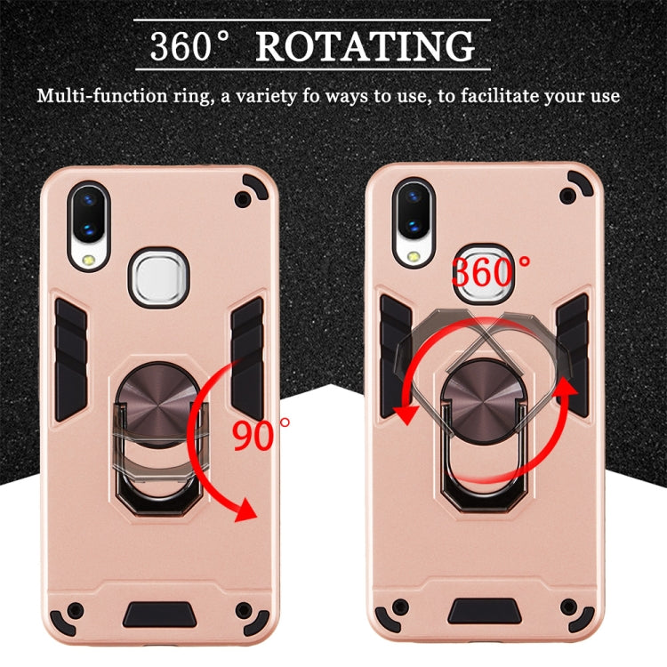 For vivo X21 2 in 1 Armour Series PC + TPU Protective Case with Ring Holder