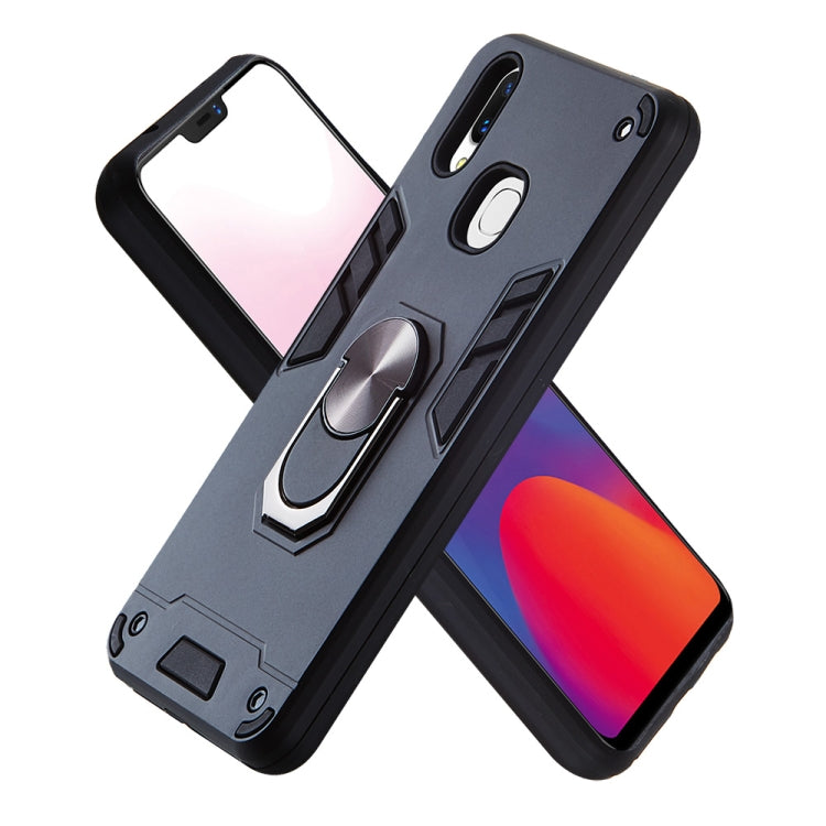 For vivo X21 2 in 1 Armour Series PC + TPU Protective Case with Ring Holder