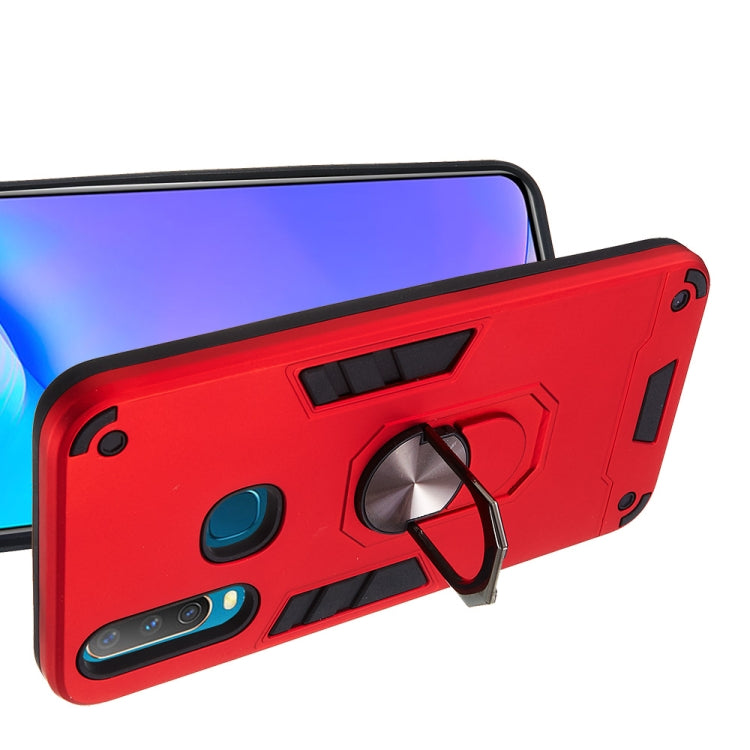 For vivo Y17 / Y15 / Y12 / U10 / Y11 / Y3 2 in 1 Armour Series PC + TPU Protective Case with Ring Holder