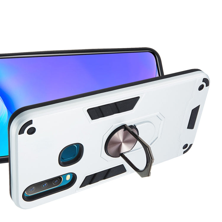 For vivo Y17 / Y15 / Y12 / U10 / Y11 / Y3 2 in 1 Armour Series PC + TPU Protective Case with Ring Holder